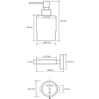 Дозатор для жидкого мыла Bemeta Coral 158109102 - Превью изображения №3 — Интернет-магазин ПроЗаказ