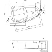 Ванна Cersanit Joanna 160x95 R 63339 - Превью изображения №9 — Интернет-магазин ПроЗаказ
