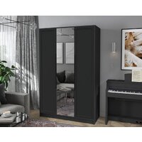 Шкаф распашной Интерлиния Концепт Тренд КТ-Ш3(з) (антрацит/черный) - Превью изображения №5 — Интернет-магазин ПроЗаказ