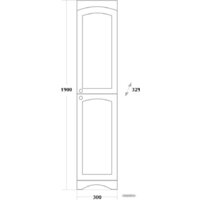  Onika Шкаф-пенал Арно 30 правый (черный) [403034] - Превью изображения №4 — Интернет-магазин ПроЗаказ