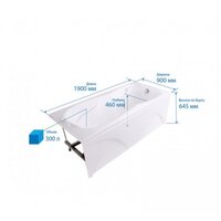 Ванна Triton Персей 190x90 Люкс Flat (с гидромассажем) - Превью изображения №2 — Интернет-магазин ПроЗаказ