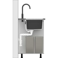 Кухонная мойка Quadron HQL7645U2_PVDG1_I - Превью изображения №5 — Интернет-магазин ПроЗаказ
