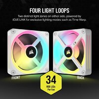Вентилятор для корпуса Corsair iCUE LINK QX120 RGB Triple Pack CO-9051006-WW - Превью изображения №4 — Интернет-магазин ПроЗаказ