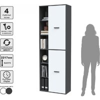 Шкаф распашной Интерлиния Skill-22 (2) (антрацит/белый) - Превью изображения №9 — Интернет-магазин ПроЗаказ