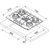 Варочная панель Franke FHMA 755 4G DC MB C - Превью изображения №3 — Интернет-магазин ПроЗаказ