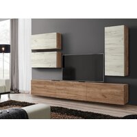 Стенка Артём-Мебель Венеция СН 121.01 (дуб крафт белый/дуб крафт табачный) - Превью изображения №5 — Интернет-магазин ПроЗаказ