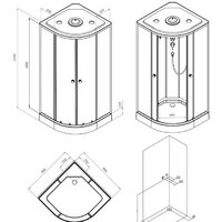 Душевая кабина AM.PM X-Joy 90x90 W94C-401-090MT - Превью изображения №8 — Интернет-магазин ПроЗаказ