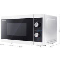Микроволновая печь Sharp YC-MS01E-W - Превью изображения №2 — Интернет-магазин ПроЗаказ