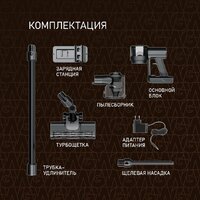 Пылесос Weissgauff V15 BLDC 250 Nero Turbo - Превью изображения №16 — Интернет-магазин ПроЗаказ
