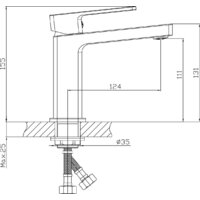 Умывальник Lauter 21478 + Cascade 21СК655BS с сифоном 21635B (черный матовый) - Превью изображения №11 — Интернет-магазин ПроЗаказ