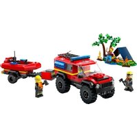 Конструктор LEGO City 60412 Пожарная машина 4х4 со спасательным катером - Превью изображения №2 — Интернет-магазин ПроЗаказ