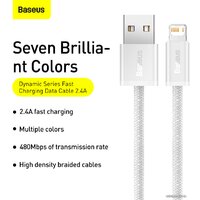 Кабель Baseus Dynamic Series Fast Charging Data Cable USB to iP CALD000502 - Превью изображения №10 — Интернет-магазин ПроЗаказ