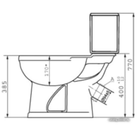 Унитаз напольный Оскольская керамика Дора (белый) - Превью изображения №2 — Интернет-магазин ПроЗаказ
