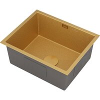 Кухонная мойка Roxen Uno 560210-54-GS PVD золотая/текстурная (с ролл-матом и дозатором) - Превью изображения №7 — Интернет-магазин ПроЗаказ