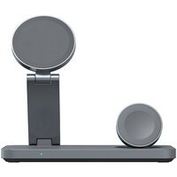 Беспроводное зарядное Magssory Yoga 3 в 1 Charging Station для Samsung Qi2 WCH017m (темно-серый) - Превью изображения №2 — Интернет-магазин ПроЗаказ