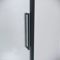 Душевой уголок Grossman Cosmo 110x100x195 120.K33.02.1110.21.02 (черный матовый/стекло шиншилла) - Превью изображения №2 — Интернет-магазин ПроЗаказ