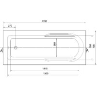 Ванна Cersanit Santana 170x70 (с ножками) - Превью изображения №3 — Интернет-магазин ПроЗаказ
