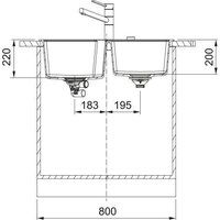 Кухонная мойка Franke Urban UBG 620-36-33 114.0687.306 (кофе) - Превью изображения №3 — Интернет-магазин ПроЗаказ