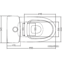 Унитаз напольный Santek Лига [WH302141] - Превью изображения №3 — Интернет-магазин ПроЗаказ