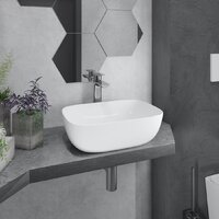 Умывальник Lauter 21493A + клапан 21190W + сифон 21635W (белый матовый) - Превью изображения №9 — Интернет-магазин ПроЗаказ