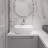 Умывальник Lauter 21493A + клапан 21190W + сифон 21635W (белый матовый) - Превью изображения №11 — Интернет-магазин ПроЗаказ