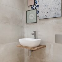 Умывальник Lauter 21493A + клапан 21190W + сифон 21635W (белый матовый) - Превью изображения №5 — Интернет-магазин ПроЗаказ