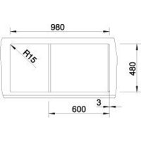 Кухонная мойка Blanco Metra XL 6 S 517359 (трюфель) - Превью изображения №4 — Интернет-магазин ПроЗаказ