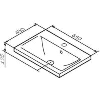 Умывальник AM.PM X-Joy M85AWCC0652WG - Превью изображения №4 — Интернет-магазин ПроЗаказ