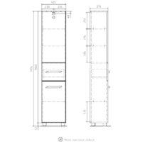  Volna Шкаф-пенал Onda 40 (напольный) - Превью изображения №8 — Интернет-магазин ПроЗаказ