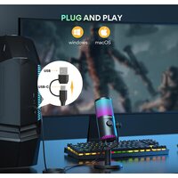 Проводной микрофон Maono DM30 RGB (черный) - Превью изображения №5 — Интернет-магазин ПроЗаказ