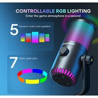 Проводной микрофон Maono DM30 RGB (черный) - Превью изображения №3 — Интернет-магазин ПроЗаказ