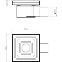 Трап/канал Lauter 2140062-L1MB 150x150 (черный матовый) - Превью изображения №9 — Интернет-магазин ПроЗаказ