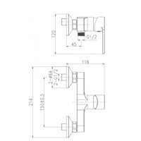 Смеситель Cersanit Brasko A63022 - Превью изображения №2 — Интернет-магазин ПроЗаказ