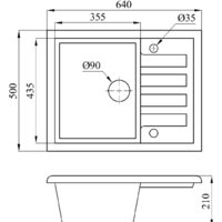 Кухонная мойка БелЭворс Vega R (грей) - Превью изображения №2 — Интернет-магазин ПроЗаказ