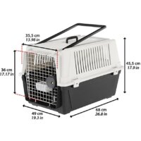 Переноска Ferplast Atlas 40 Professional 73011021 (черный/белый) - Превью изображения №5 — Интернет-магазин ПроЗаказ