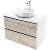 ЗОВ Тумба под умывальник Парма 70 P70LWP0MWHMC1A-LDSPW (белый/белый галифакс)