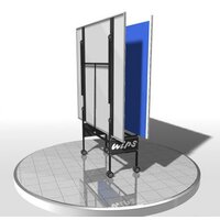 Теннисный стол Wips Roller Outdoor Composite (синий) - Превью изображения №3 — Интернет-магазин ПроЗаказ