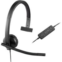 Офисная гарнитура Logitech H570e Mono USB-A (UC) - Превью изображения №2 — Интернет-магазин ПроЗаказ