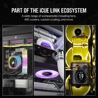 Комплект вентиляторов для корпуса с контроллером Corsair iCUE LINK QX120 RGB Triple Pack + Hub CO-9051002-WW - Превью изображения №6 — Интернет-магазин ПроЗаказ
