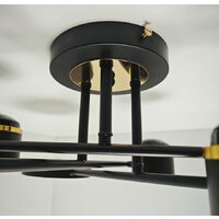 Припотолочная люстра Mirastyle Диод MH-3231/6 BK+FGD - Превью изображения №5 — Интернет-магазин ПроЗаказ