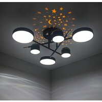 Припотолочная люстра Mirastyle Диод MH-3231/6 BK+FGD - Превью изображения №8 — Интернет-магазин ПроЗаказ