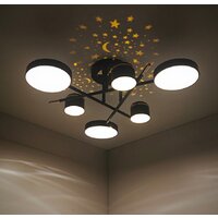 Припотолочная люстра Mirastyle Диод MH-3231/6 BK+FGD - Превью изображения №9 — Интернет-магазин ПроЗаказ