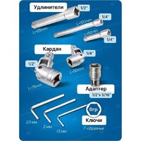 Универсальный набор инструментов FORSAGE F-41082-5EURO(51311) - Превью изображения №5 — Интернет-магазин ПроЗаказ