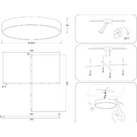 Светильник-тарелка Ambrella light FV5540 WH (белый) - Превью изображения №9 — Интернет-магазин ПроЗаказ