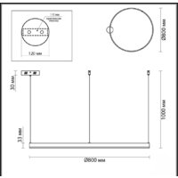 Припотолочная люстра Lumion Echo Ledio 6531/67L - Превью изображения №2 — Интернет-магазин ПроЗаказ