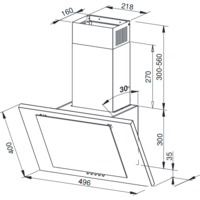 Кухонная вытяжка Weissgauff Gamma 50 PB OW LED - Превью изображения №2 — Интернет-магазин ПроЗаказ
