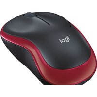 Мышь Logitech M186 (черный/красный) - Превью изображения №3 — Интернет-магазин ПроЗаказ