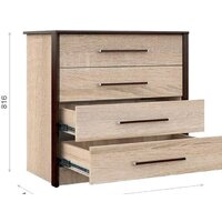 Комод Империал Эшли 80 (венге/дуб сонома) - Превью изображения №2 — Интернет-магазин ПроЗаказ