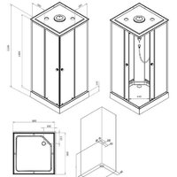 Душевая кабина AM.PM X-Joy 90x90 W94C-403-090BT - Превью изображения №15 — Интернет-магазин ПроЗаказ