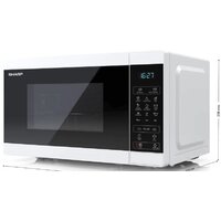 Микроволновая печь Sharp YC-MG02E-W - Превью изображения №2 — Интернет-магазин ПроЗаказ